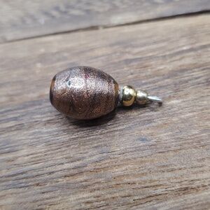 Mocha sparkle orb glass pendant‎